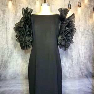 Vintage RICHILENE OF NEW YORK Pouf Sleeve Gown